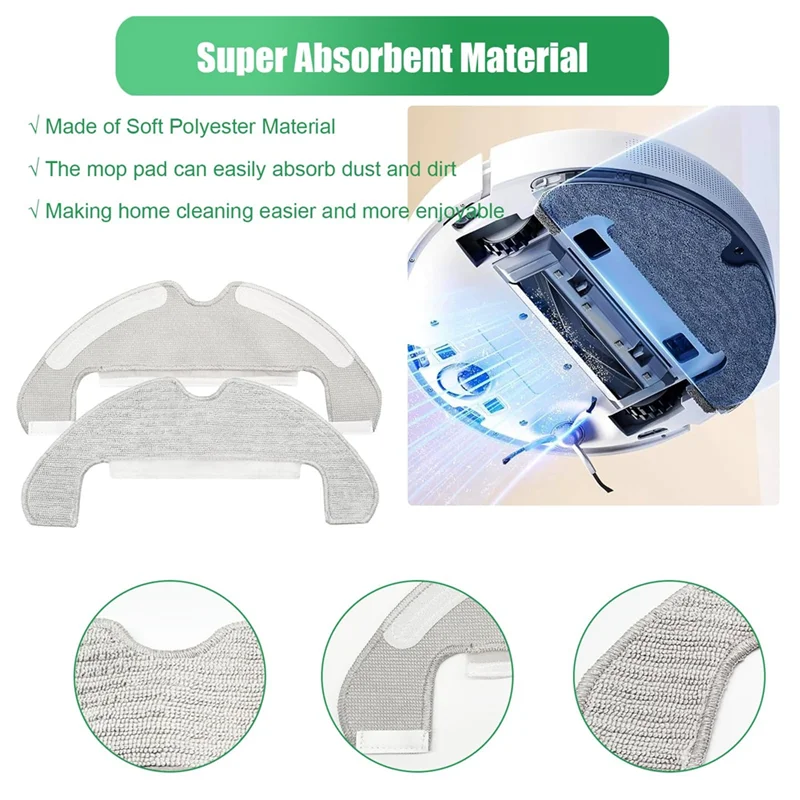 الترويج! مجموعة قطع غيار المكنسة الكهربائية الأساسية لـ Dreame D10 Plus Gen 2، تتميز بفرشاة دوارة، قماش، فرش جانبية، وFi