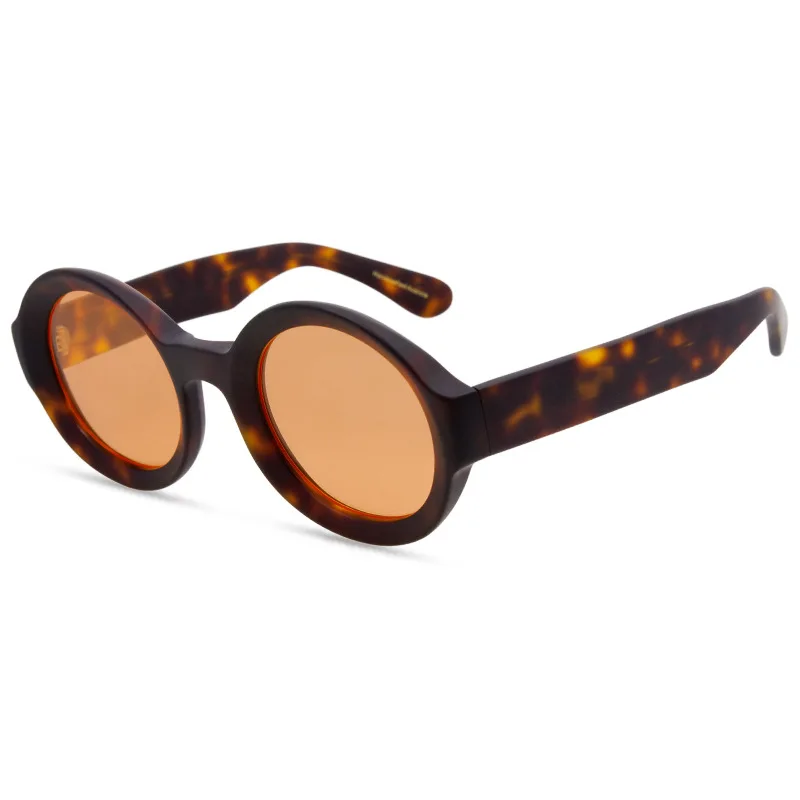 

2025 New European Nose-free Design Men's Sunglasses Pure Round and Thick Retro Small Frame UV Protection UV400 Women Sunglasses