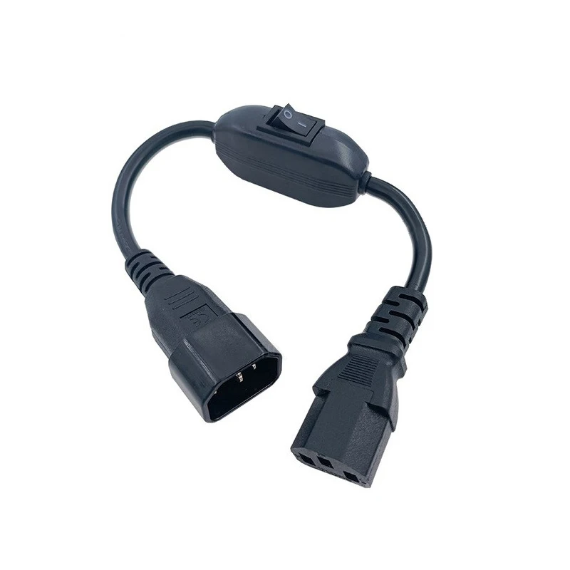 

C14-C13 Extension Power Cord, IEC 320 C13 Female to C14 Male with 10A On/Off Switch Power Adapter Cable