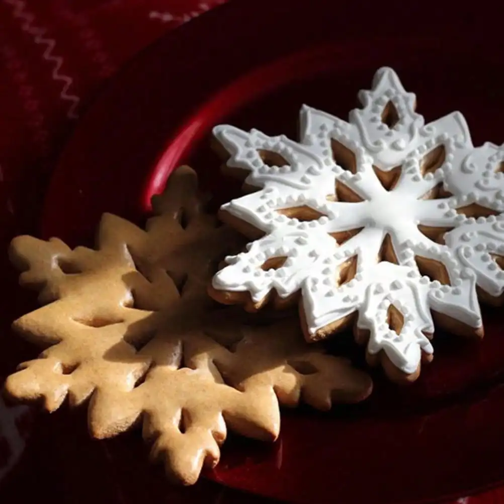 

3D Snowflake Cake Mold Stainless Steel Baking Mold Multipurpose Durable Kitchen Baking Tools