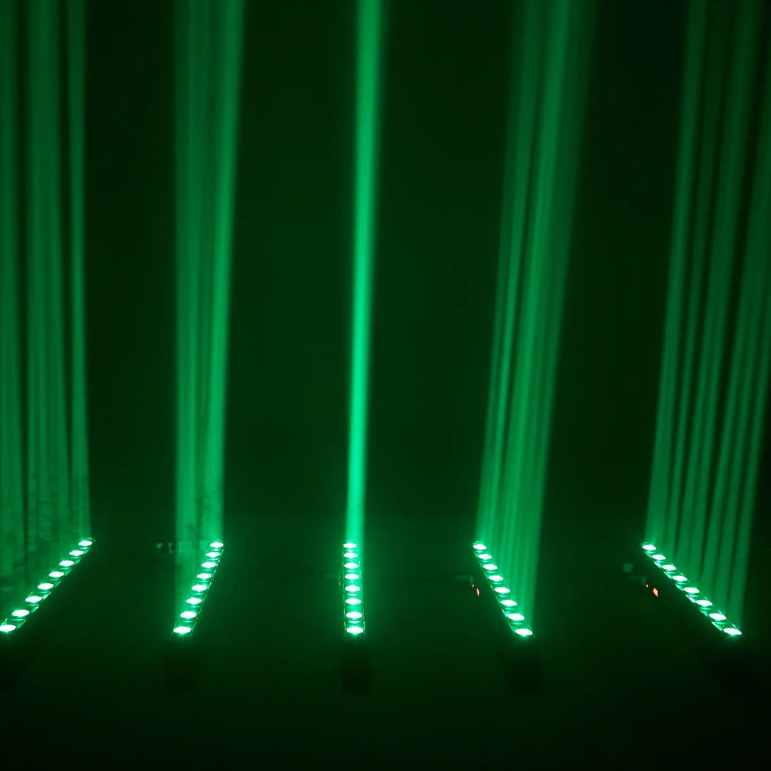 Iluminación con cabezal móvil de 8x12W, 4 en 1, RGBW, LED, lavado de haz DMX512 para DJ, discoteca, boda, fiesta, Club nocturno, luz de escenario