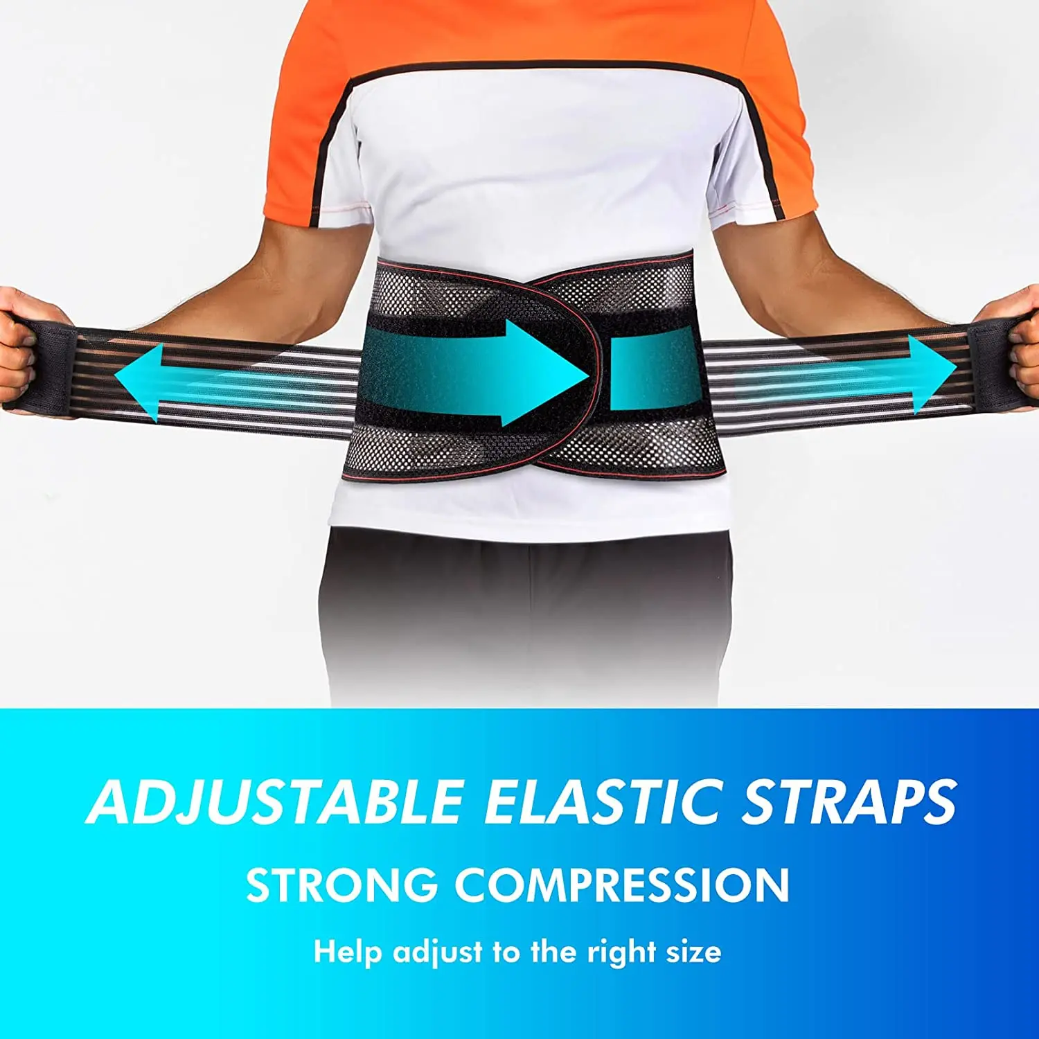 Back Brace Lumbar Support Belt,Sports Waist Support Belts 4 Steel Support Lumbar Brace Relief for Back Pain,Herniated Disc