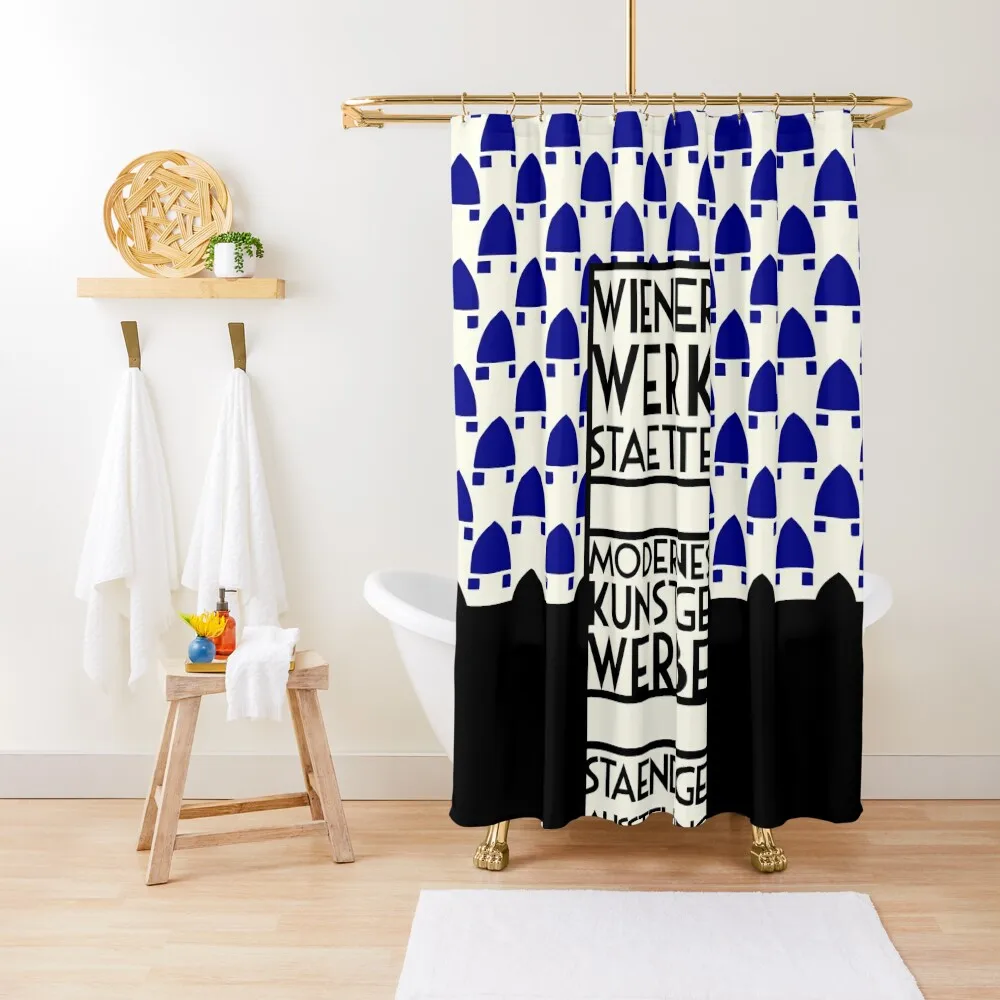 

Wiener Werkstaette retro vintage artwork expo Shower Curtain Bathroom Showers Elegant Bathroom Curtain