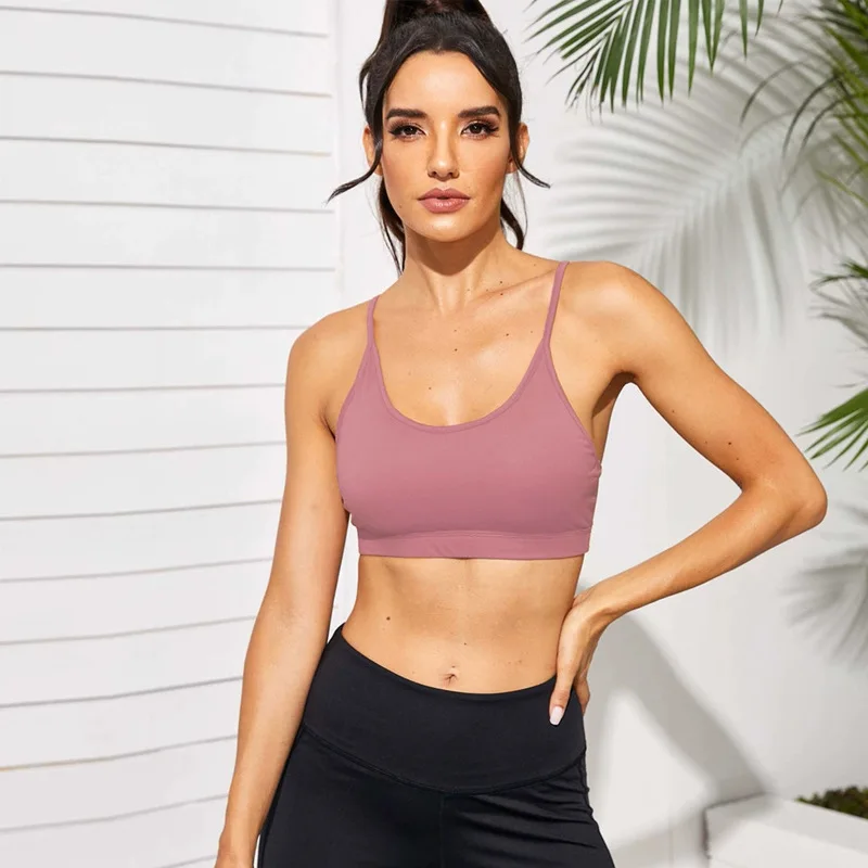 New Training Women Top Bra Underwear Gym Yoga Fitness Women's Bra Buckle Shockproof Strong Holding Sports Bra 8 Colors