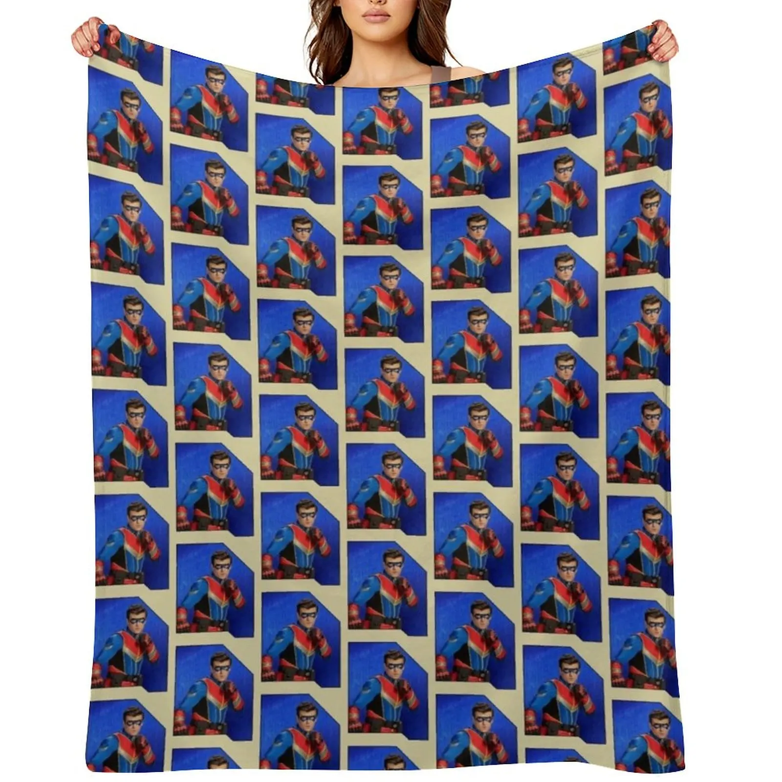 Captain Man - Card Throw Blanket christmas gifts Fashion Sofas Picnic Multi-Purpose Soft Big Winter beds Blankets