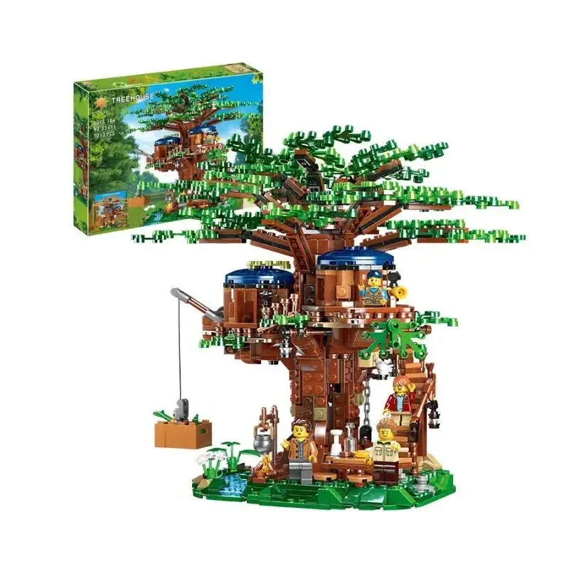 

In Stock 1013+pcs House Tree Ideas 33111 Model Building Blocks Bricks Compatible 21318 Toys for Boys Kids Christmas Gifts