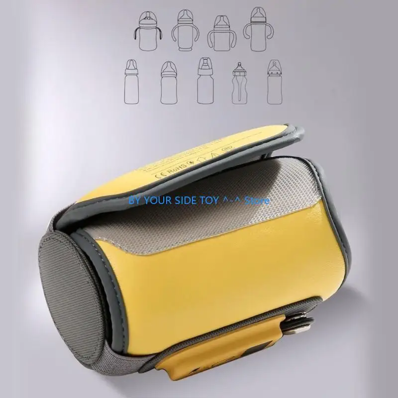 Lightweight Baby Bottle Warmer Bag Portable USB Bottle Warmer 5 Gear Adjustable Infant Milk Warmer Infant Feeding Bottle U6XE