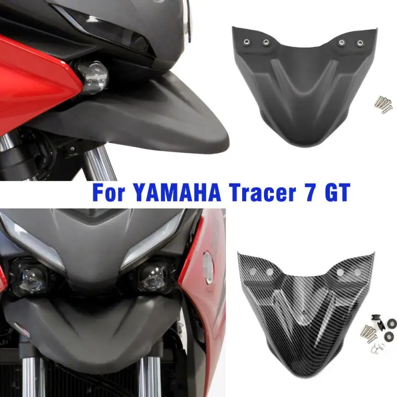 

Motorcycle For YAMAHA Tracer 7 GT 2021 2022 Beak Nose Cone Extension Cover Front Wheel Fender Extender Cowl 7GT 700 700GT