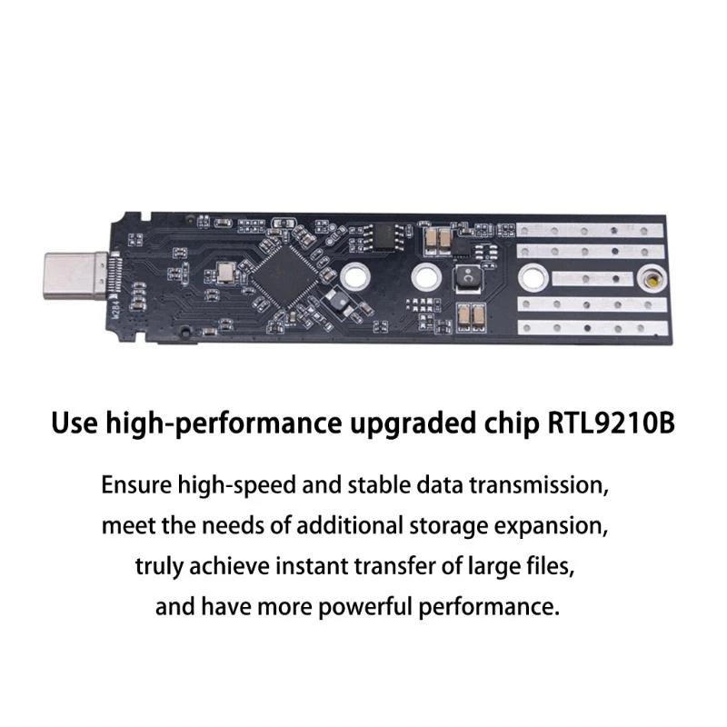 K0EA USB Type C/Type A Expander External M.2 Hard Drive Case RTL9210B/JMS581DL Chip