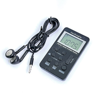 Portable Radio Mini Pocket FM AM Step 9KHZ 10KHZ Stereo Receiver LCD Screen High Sensitivity Rechargeable Built-in Battery