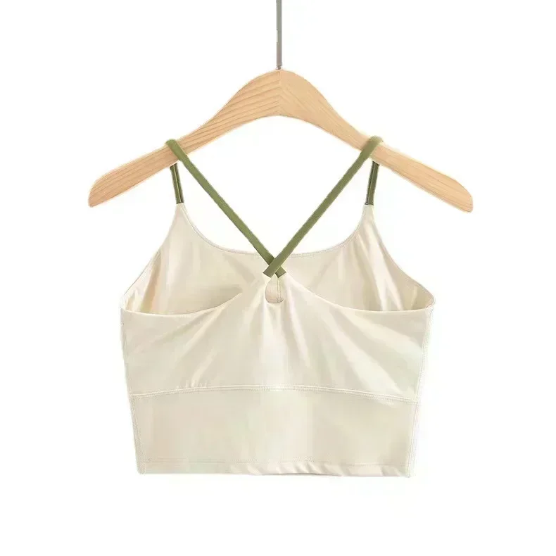 

Lemon Sports Vest Cross Strap Workout Tank Gym Women Racerback Crop Tank Sexy Sleeveless Shirt Loose Running Athletic Tops