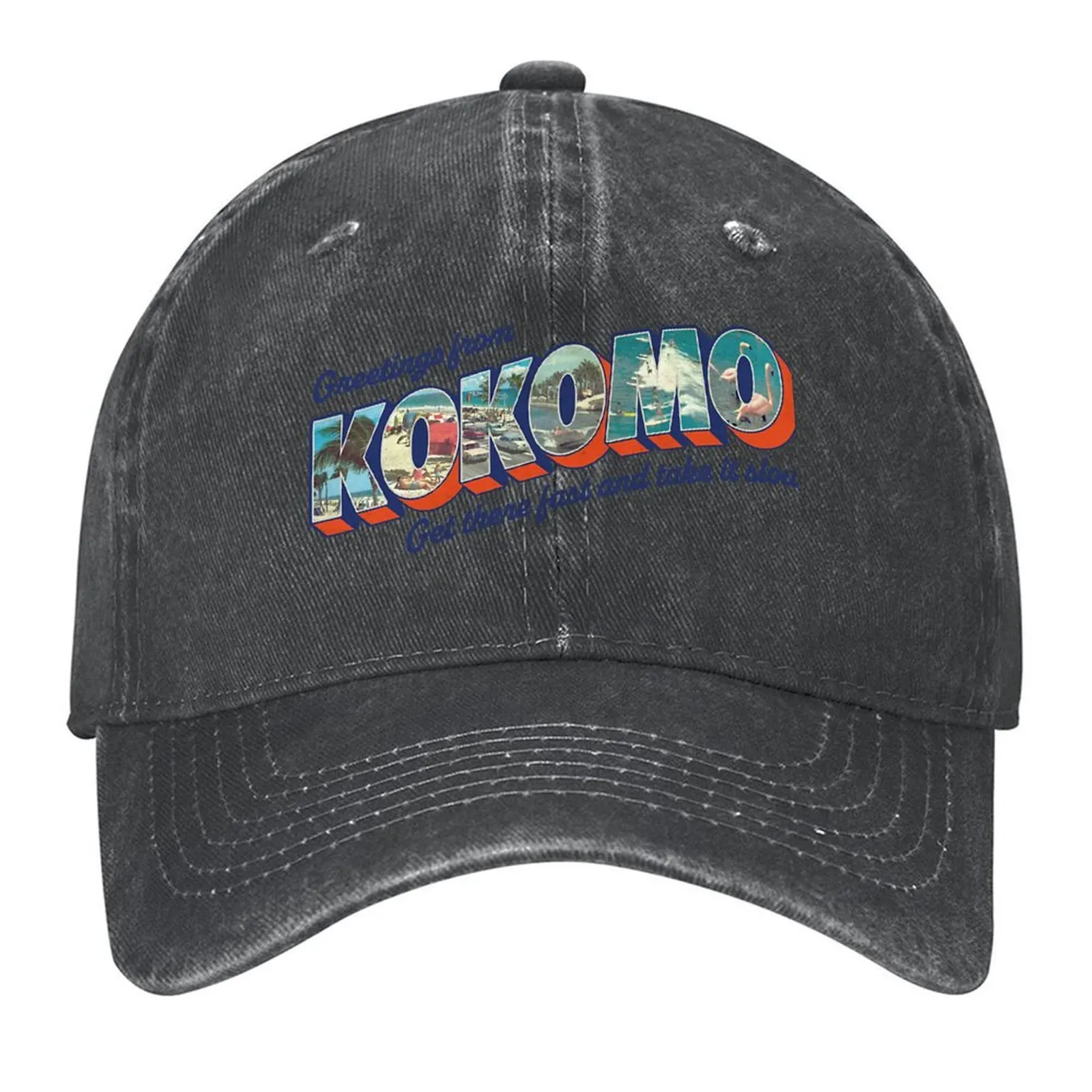 

Kokomo Postcard Classic T-Shirt Baseball Cap Rave New In Hat designer cap birthday Women's Beach Men's
