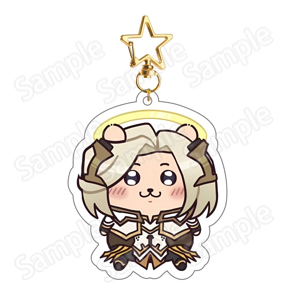 New Overwatch 2 6cm Acrylic Stand keychain Figures Zenyatta , McCree & D.Va Game Collectible Merchandise Desktop Decoration Fan view 5