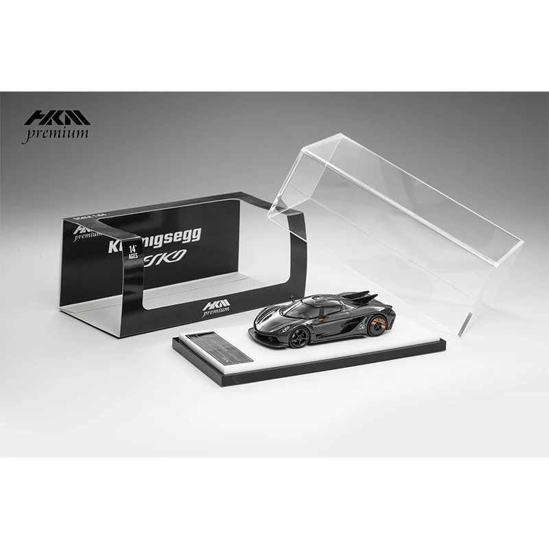 Prévente HKM Jesko 1:64 absolu entièrement en carbone moulé sous pression Diorama modèle de voiture Collection jouets miniatures