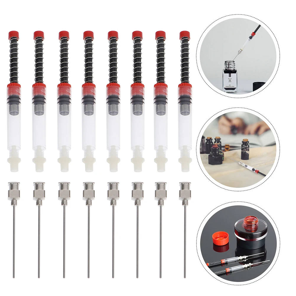 

8pcs Fountain Absorber for 3.4mm 2.6mm Pen Ink Absorption Euro Pens Red Student Writing Ink Device Tool Device