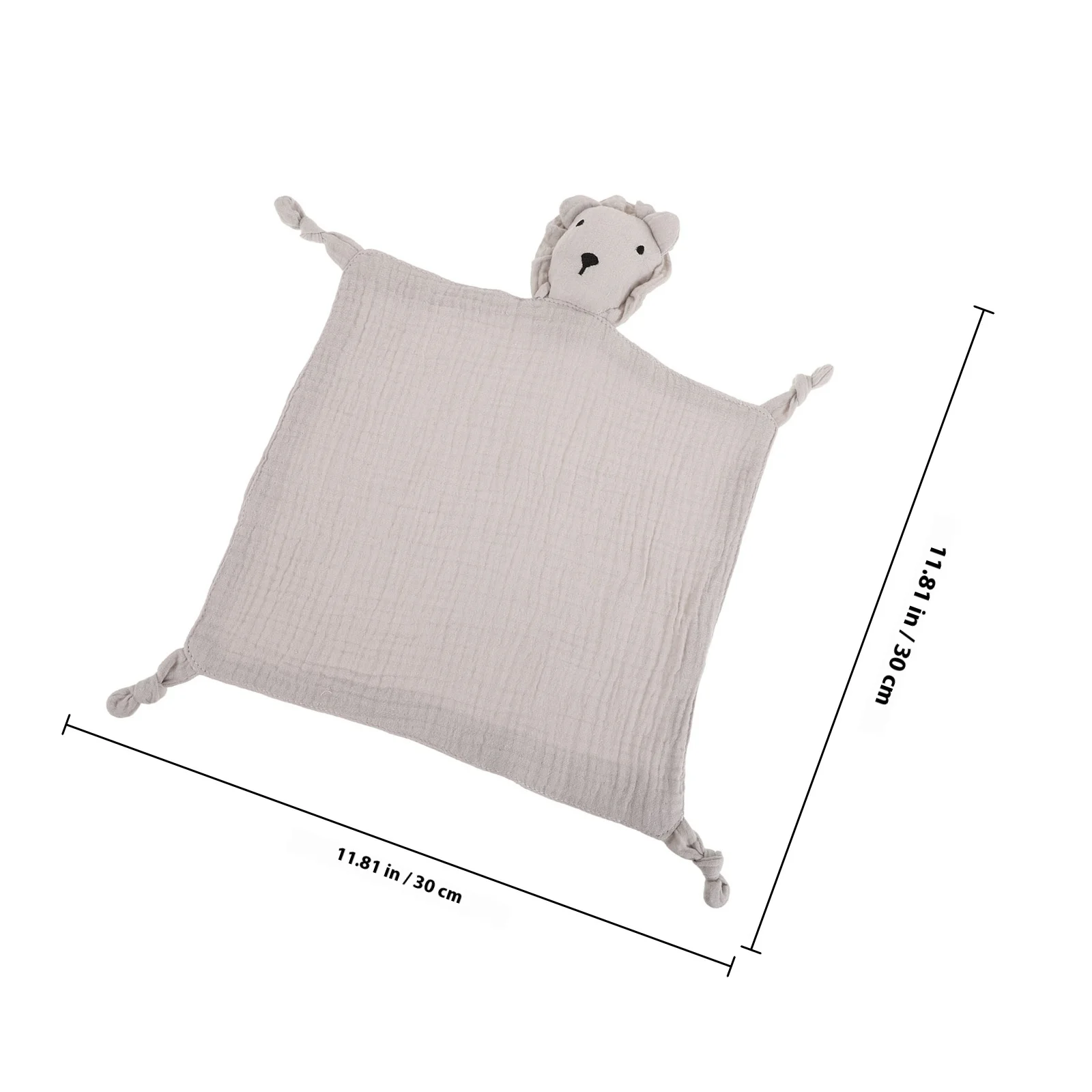 Security Blankets for Babies Soft Crinkle Fabric Comforter Ideal for Newborns Toddlers Cartoon Animal Shape Lightweight