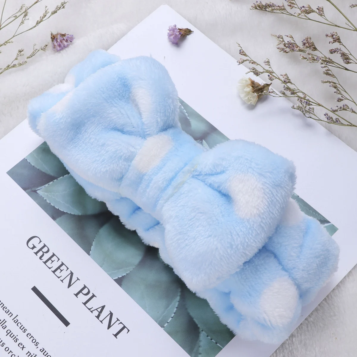 

2Pcs Facial s for Washing Face Lovely Dot Makeup Hair Facial Headb Big Bowknot Absorb Sweat Great Gift