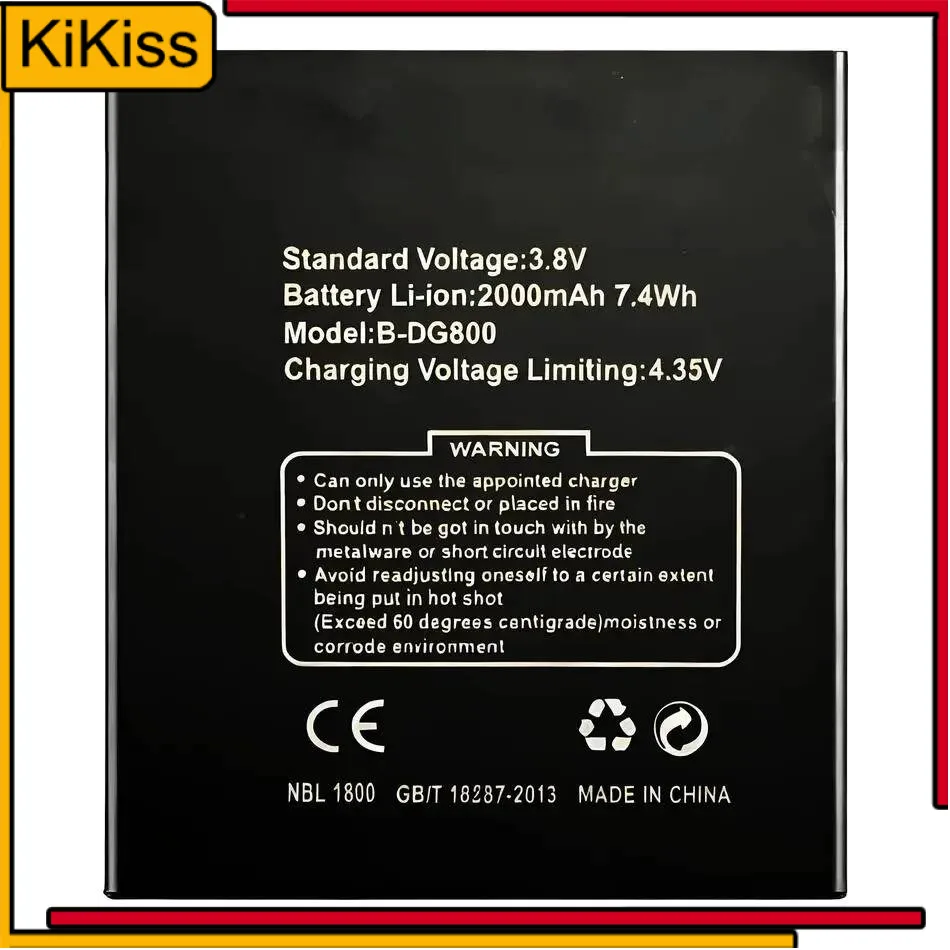 

For Doogee DG800 Valencia B-DG800 2000Mah Durable Mobile Phone Battery Stable