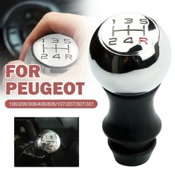 5 Speed Car Gear Shift Knob Lever Matte VTS Aluminum Alloy Sports Gear Shift Head For Peugeot 106 1007 206 107 306 307 308 2008