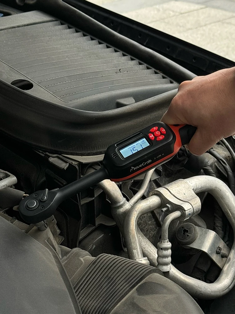MOVECRAB Digitale Momentsleutel 1-340N.m 2% Nauwkeurigheid Preset & LED/Zoemer Waarschuwingen voor Fiets Motorfietsen Automotive Mechanisch Gereedschap - afbeelding 2