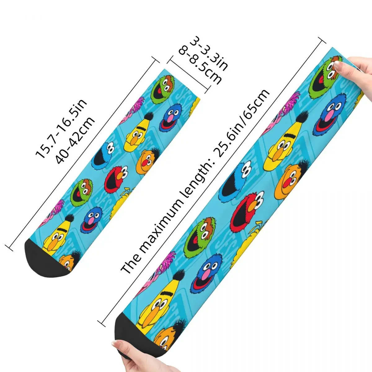 Friends Sesame Street Socks Male Mens Women Summer Stockings Polyester