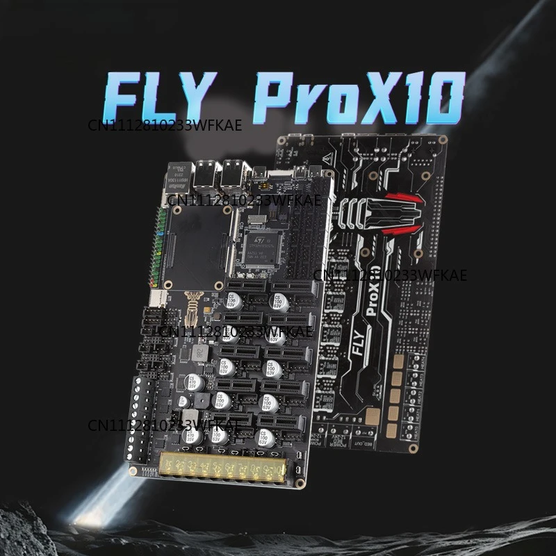 Mellow High-speed Fly ProX10 V1.0 Board HV 10 Axis 32Bit 550MHz For 3D Printer Motherboar Klipper/RRF Raspberry Pi CM4 voron2.4