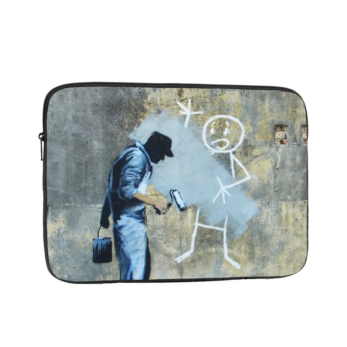 

Banksy Stickman Overpainted 13" 15" 17" Laptop Bag Sleeve for Macbook Air Pro Notebook Bag Case Shockproof Case Bag