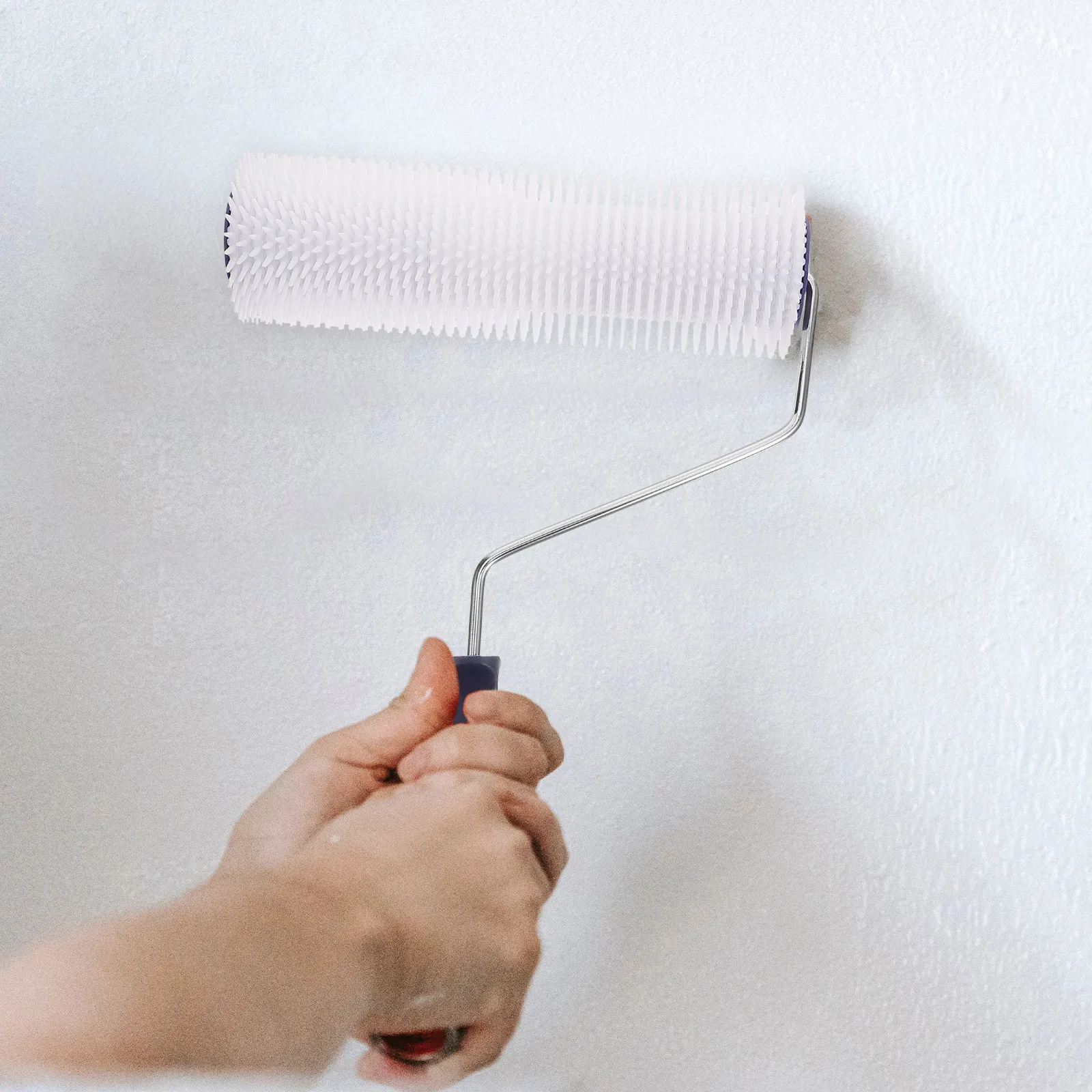 Screed Bubble Remove Tool Cement Spiked Roller Pe Plastic Handle Self Leveling Defoaming Device Floor Nail Roller Brush