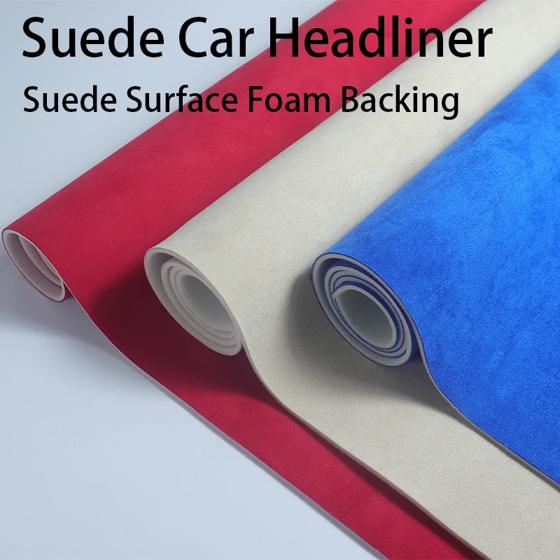 

Замшевая ткань для автомобильной подкладки на потолок, подкладка на крышу автомобиля, ремонт ткани для салона автомобиля, премиум-класса с пенопластовой спинкой 200/300x140 см