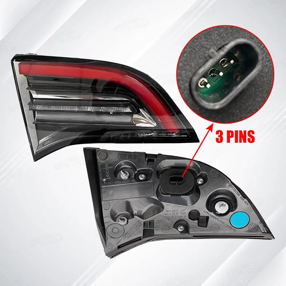 FIT For Tesla Model 3 Model Y 2017-2020  LED Tail Lights Rear Lamp Turn Signal Light Stop Brake Lamp Driving Fog Lamp EU Version