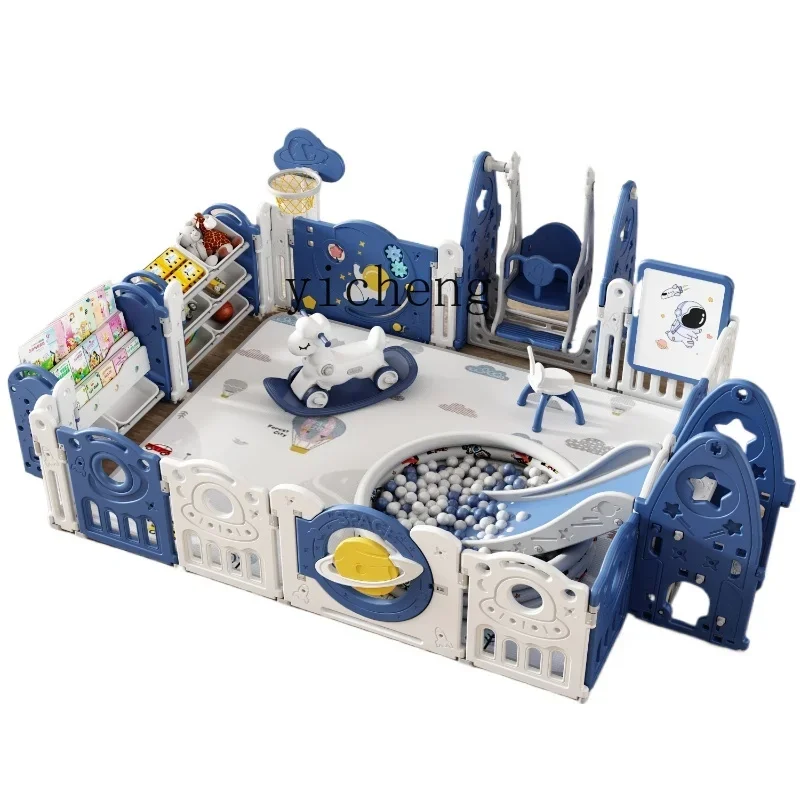 

Tqh Baby Fence Protective Grating Baby Indoor Home Game Floor Enclosure Children's Floor Living Room Fence Crawling Mat