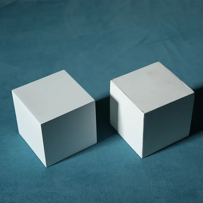 【White Series 】Wooden Photo Props Geometric Cube Photography Shooting Props Shooting Scenes Photography