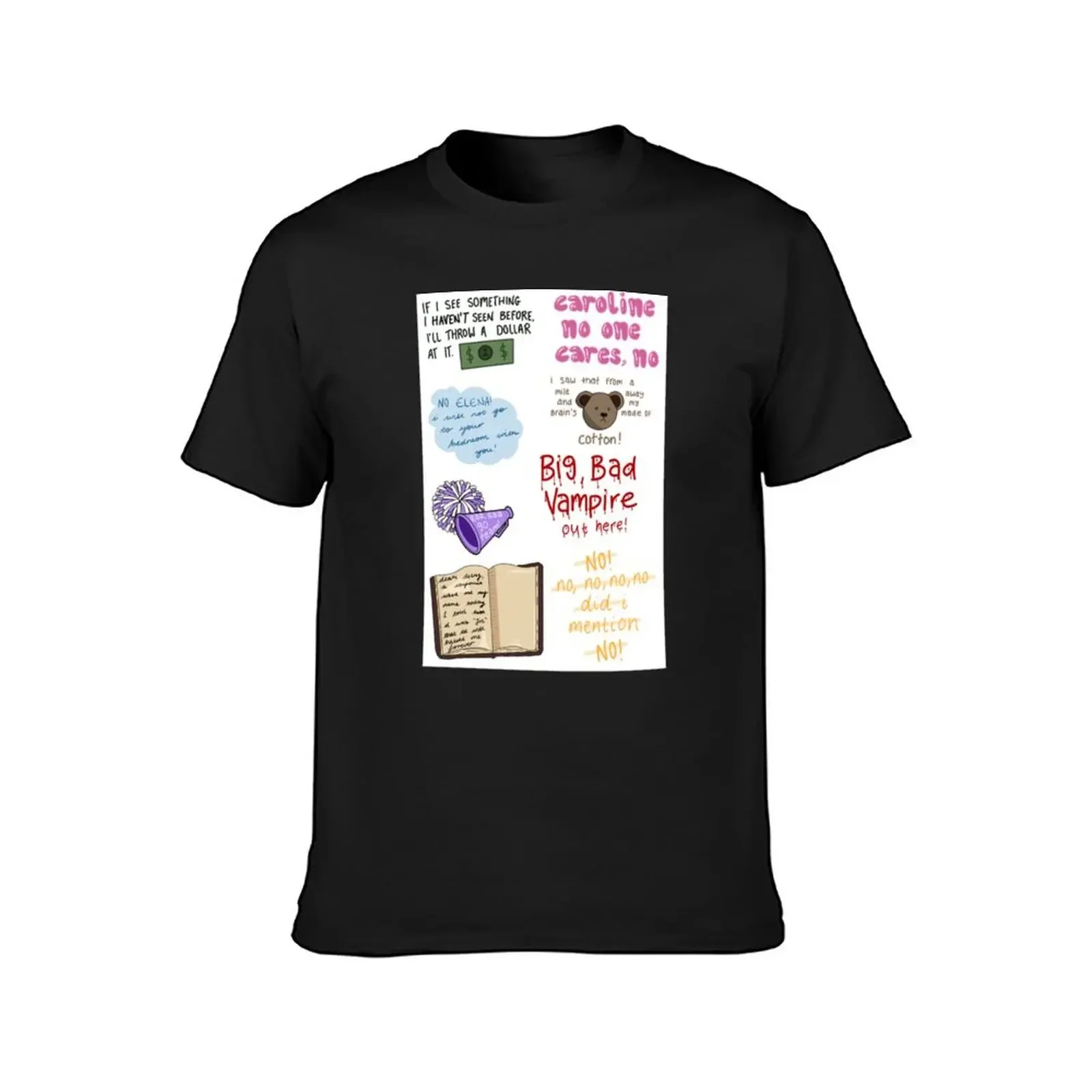 Damon quote sheet T-Shirt designer shirts kawaii clothes man t shirt men t shirts