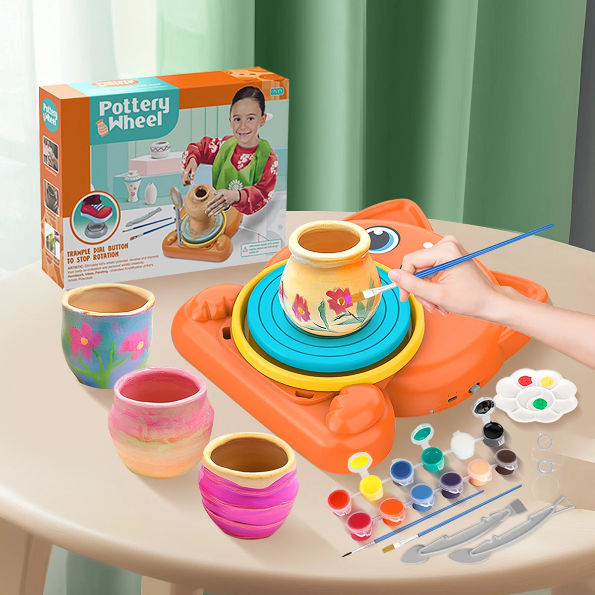 

Puppy Shape Clay Machine Set with Various Paints, Tools, Suitable for Boys Girls/Family Parent-Child Interaction/Christmas Gifts