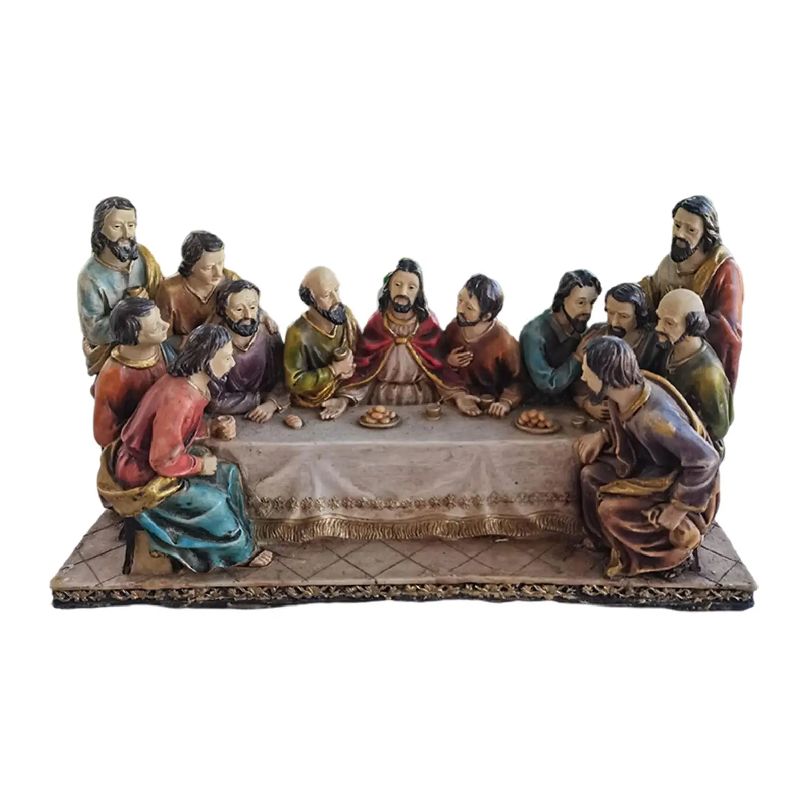 The Last Supper Decorative Statue The Last Supper Scene Jesus and Disciples for Living Room Office Ornaments Decor