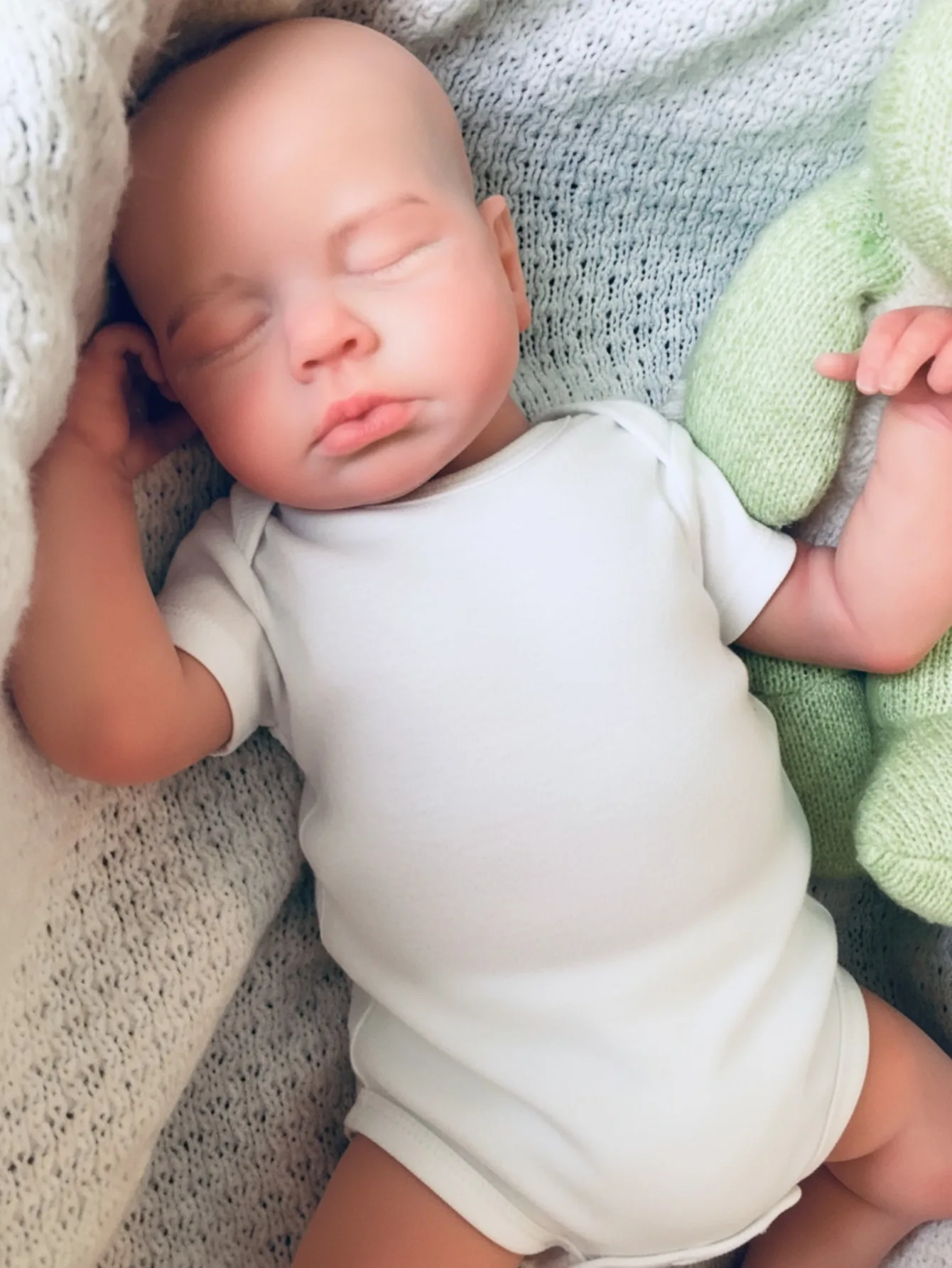 Aizwa1 18 Zoll Loulou Silikon Reborn Puppe Mädchen oder Junge handgemachte 3D bemalte Haut Babypuppe für Kinder Geburtstagsgeschenke