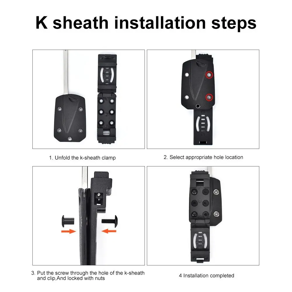 Outdoor Tool For Kydex With Screw Sheath Outdoor Tool Clip Belt Loops Combat Loop Holster Nylon Belt Clip