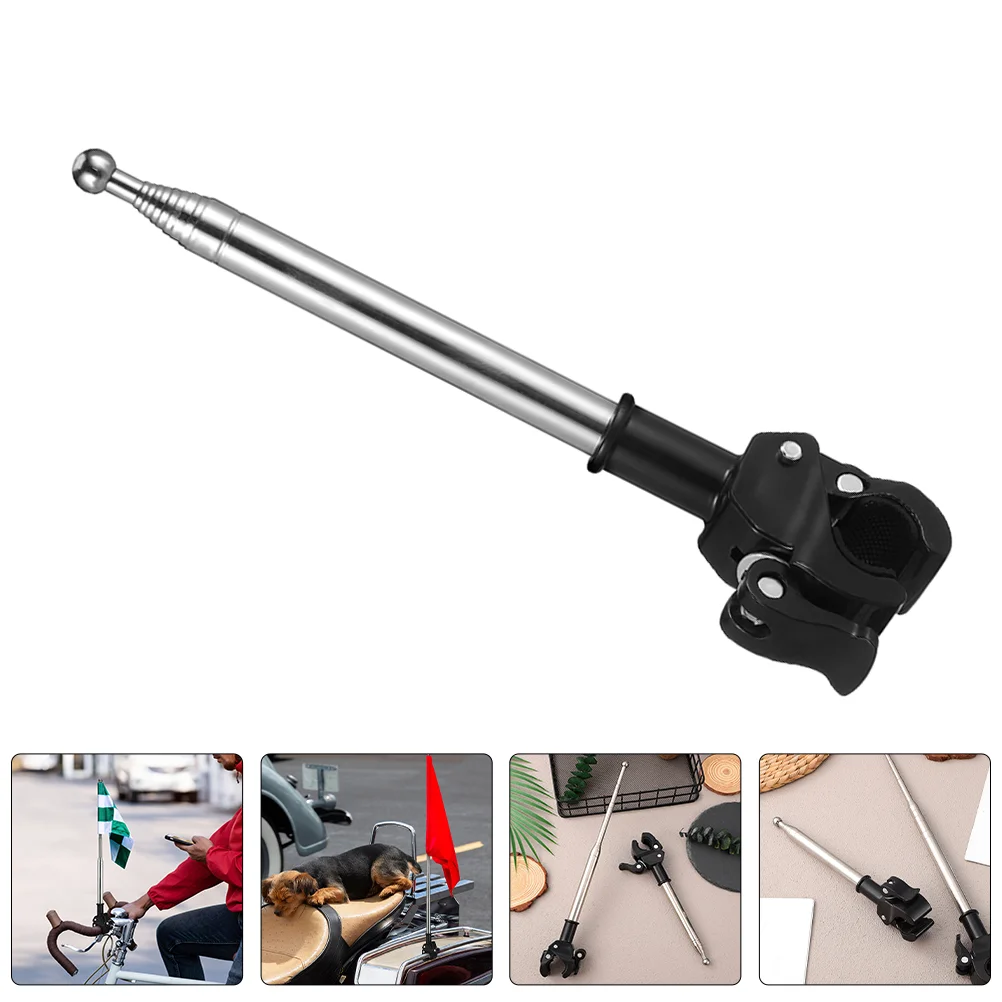 2 Pcs Telescopic Motorcycle Flagpole Plastic Umbrella Belt Holder Electric Bike