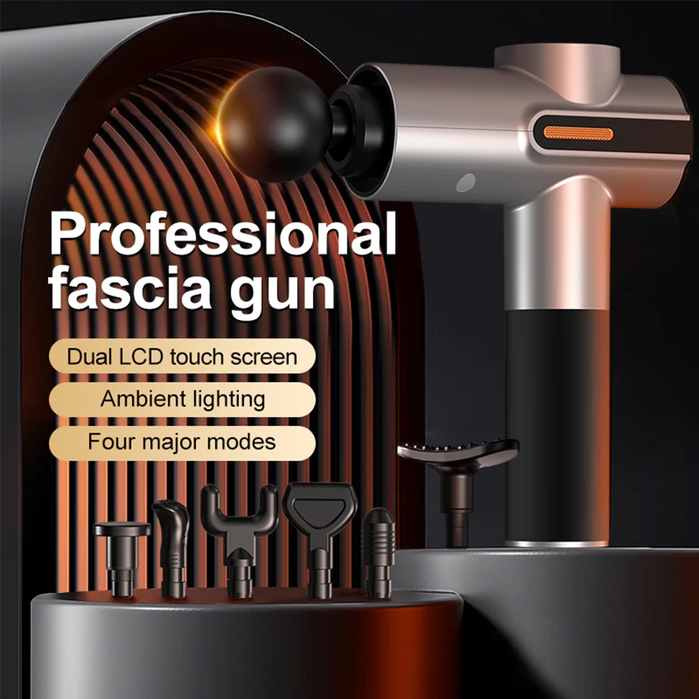 Fascia Gun Fitness Relaxation Muscle Massager Professional Relief Brushless Motor Powered Charging Fascia Gun