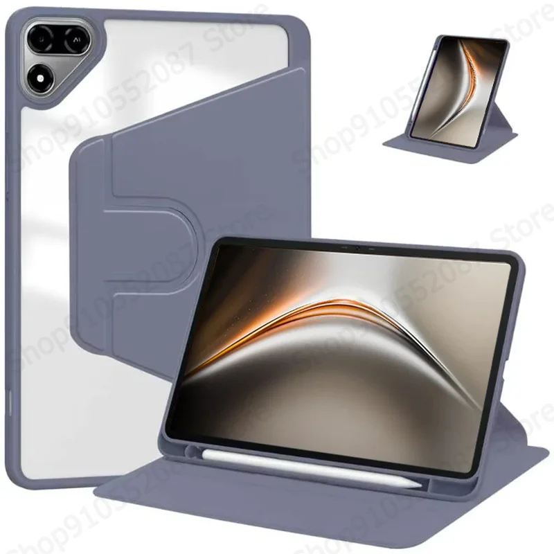 For Tecno Megapad 2 Case with Pen Holder 360 Rotating Acrylic Hard Stand Cover For Tecno MegaPad 2 11 inch Tablet Case T1103