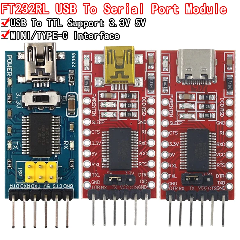 FT232RL FTDI USB 3.3V 5.5V to TTL Serial Adapter Module for Arduino FT232 Pro Mini USB TO TTL 232