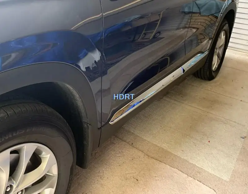 Side Door Trim Body Cladding Door Moulding ABS Chrome Car Body Strip For Hyundai Santa fe Santafe 2019 2020 2021 Accessories