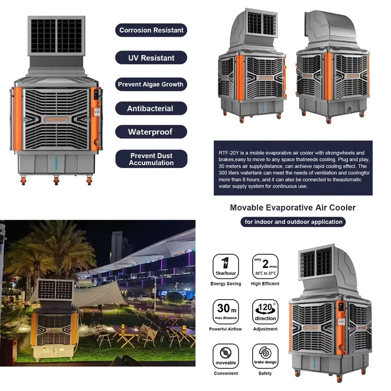 

Announcing New Products Easy-to-Use Water-saving Evaporative Air Cooler for Industrial Building Portable Air Coolers