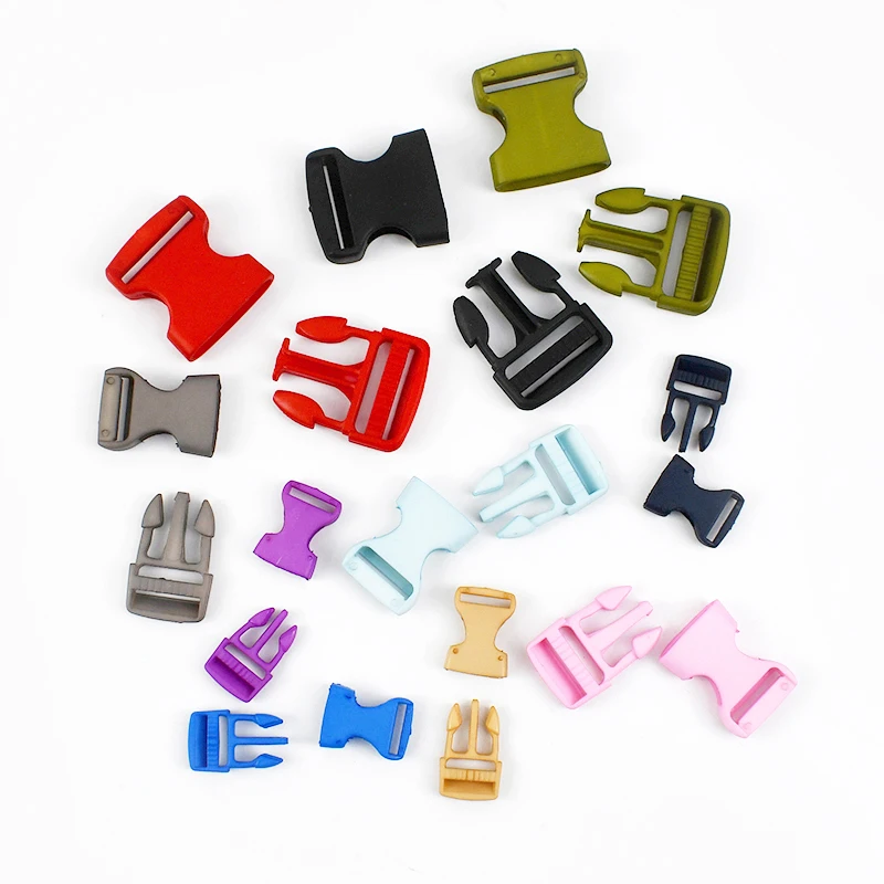 ORGEFY Lot 20 Ensembles Boucles Plastique 25mm Orange - Fermoirs Sangles Sacs, Ceintures Et Couture
