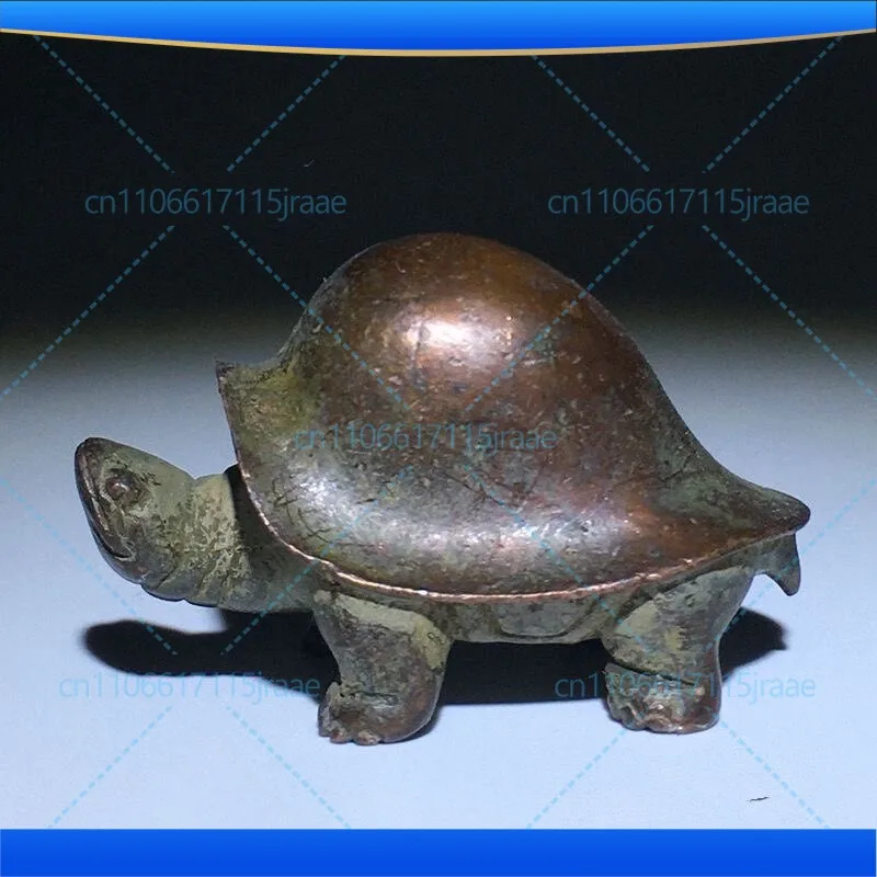 For solid old copper longevity turtle tortoise ornament copper dragon turtle rich armor party rich small ornament