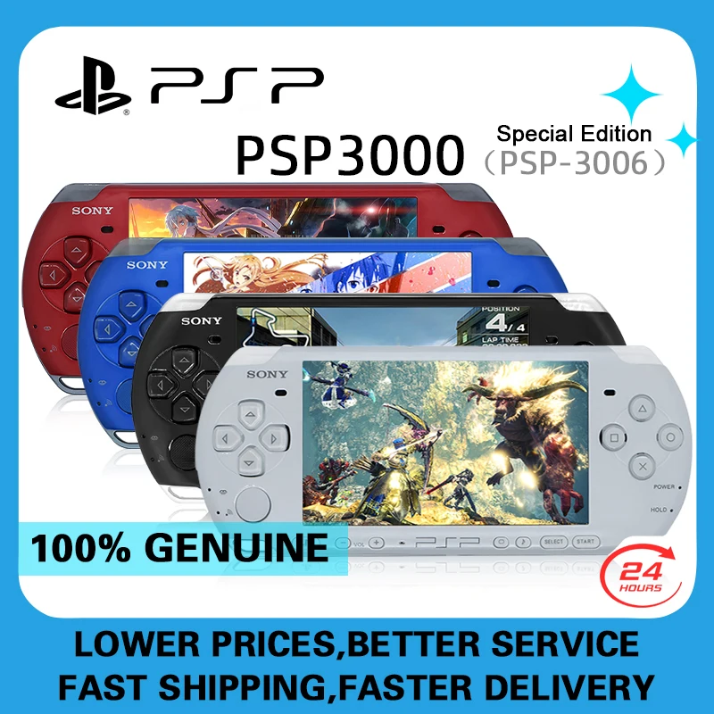 PlayStation Original PSP 3000 Handheld Game Console (PSP-3006) PlayStation Portable 3000 Game Console(Free Games)Cracked version