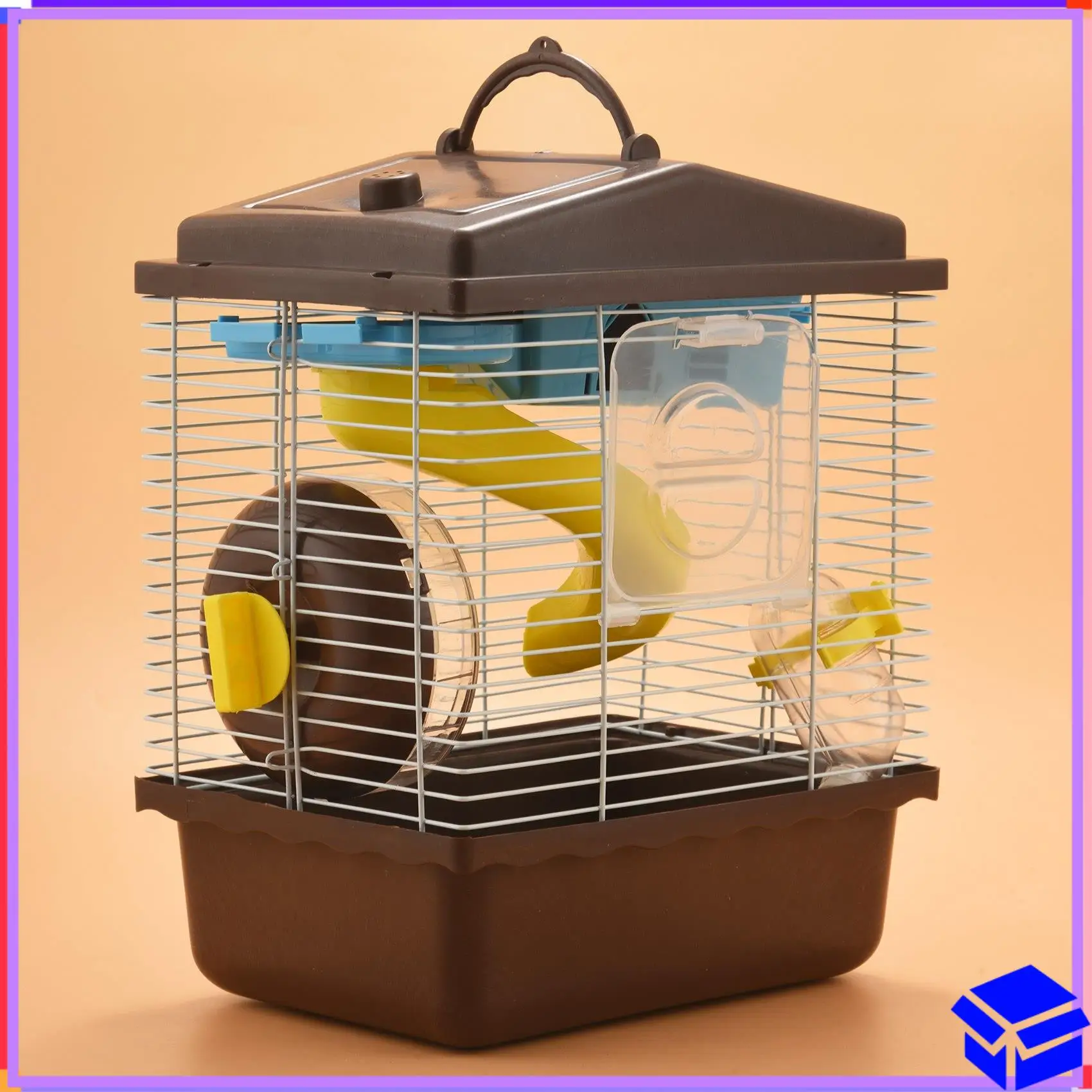 

Reliable Pet Cage Hamster Cottage With Transparent Skylight Double Layer House For Hamster Golden Hamster Pet