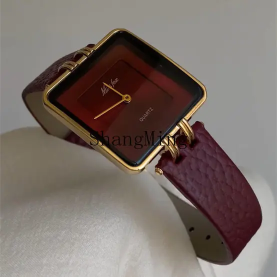 

SM square watch women's niche light luxury watch mechanical style girl brand genuine new women's watch