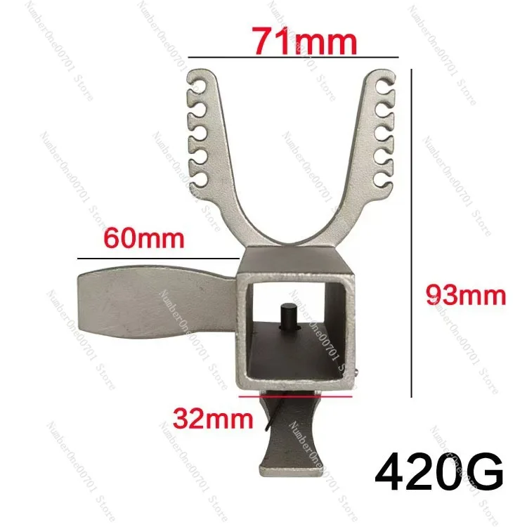 10 Strand Rubber Band Footrest Stainless Steel Sliding Bow Head Square Tube Accessory