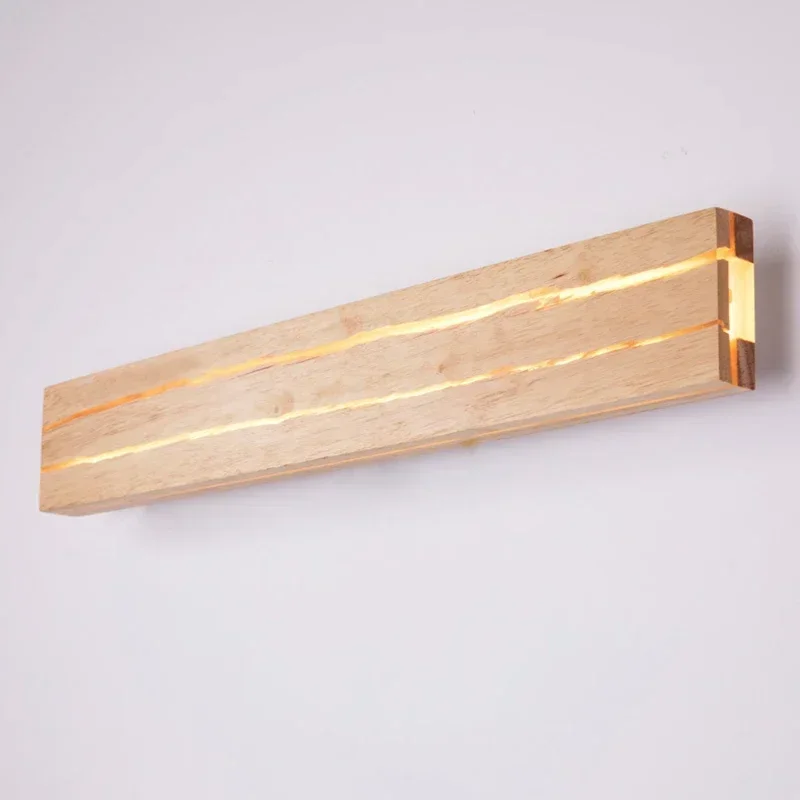 Nordic LED wall lamp modern wood Creativity crack sconces lights indoor lighting home decor bedroom living room kitchen study